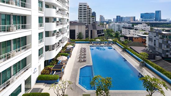 室外游泳池 - 曼谷莎玛阿索克湖景服务式公寓
