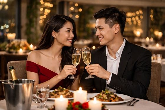 Love & Dine Romantic Staycation - 新山苏阿萨纳莎玛服务式公寓